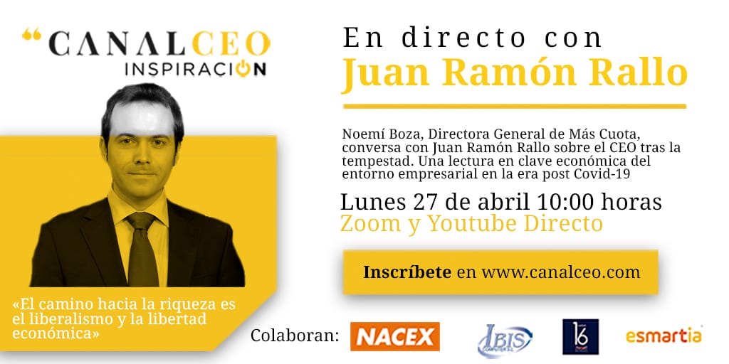 En directo con Juan Ramón Rallo: la economía y empresa post Covid-19