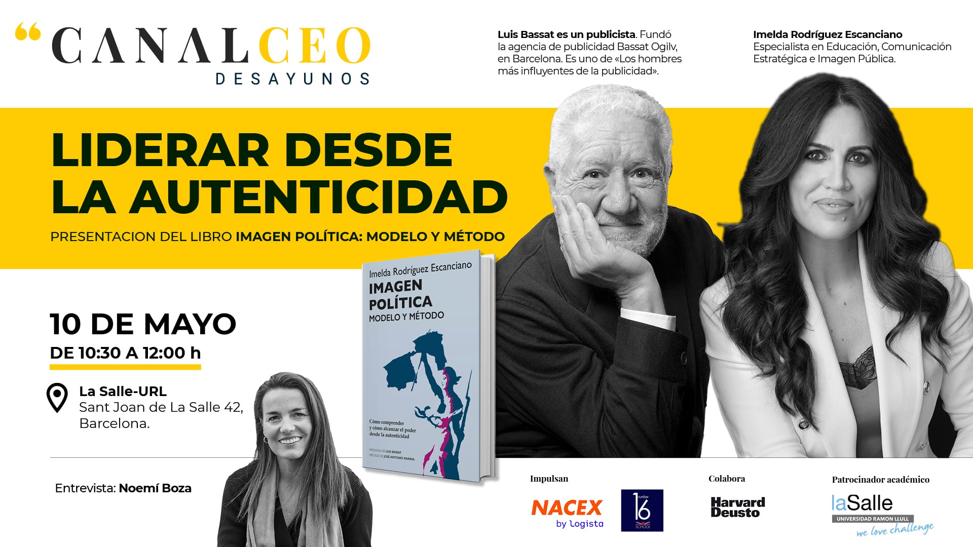 10 de mayo: ¿Te vienes a desayunar con Imelda Rodríguez y Luis Bassat?