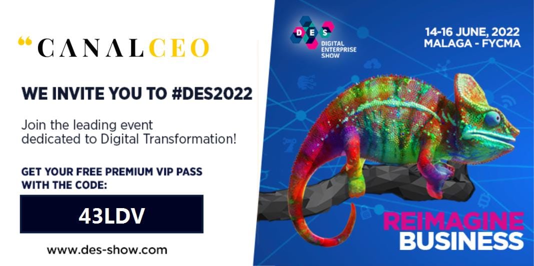 DES-Digital Enterprise Show 2022: consigue gratis tu pase VIP