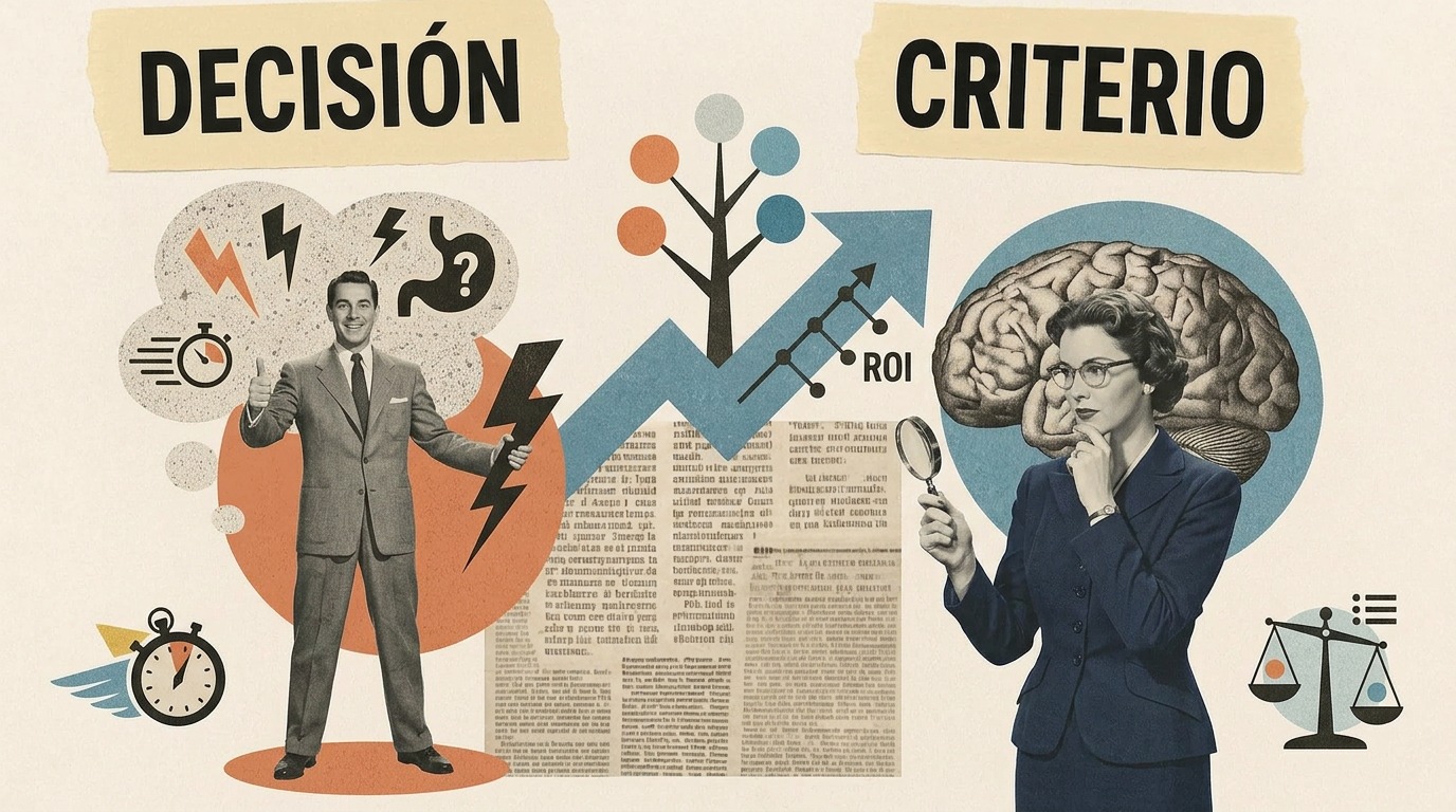 Has delegado decisiones, pero no criterio