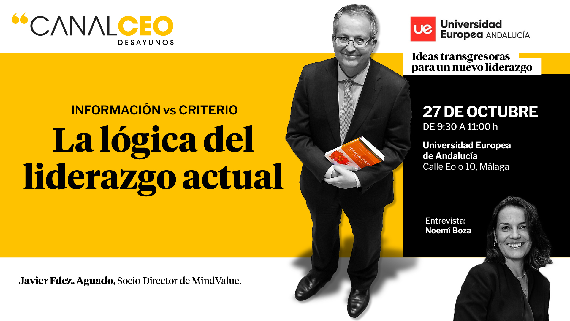 ¿Te vienes a desayunar con Javier Fernández Aguado a Málaga?